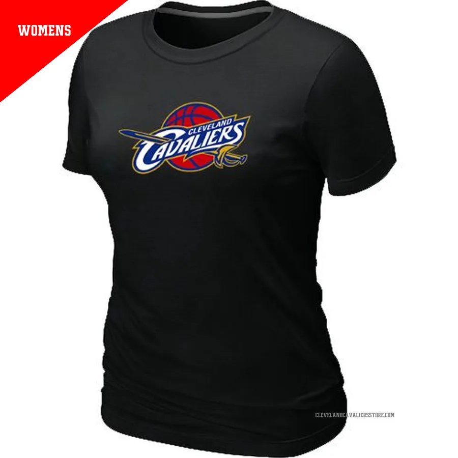 Cleveland Cavaliers Black Women's Big & Tall Primary Logo T-Shirt -