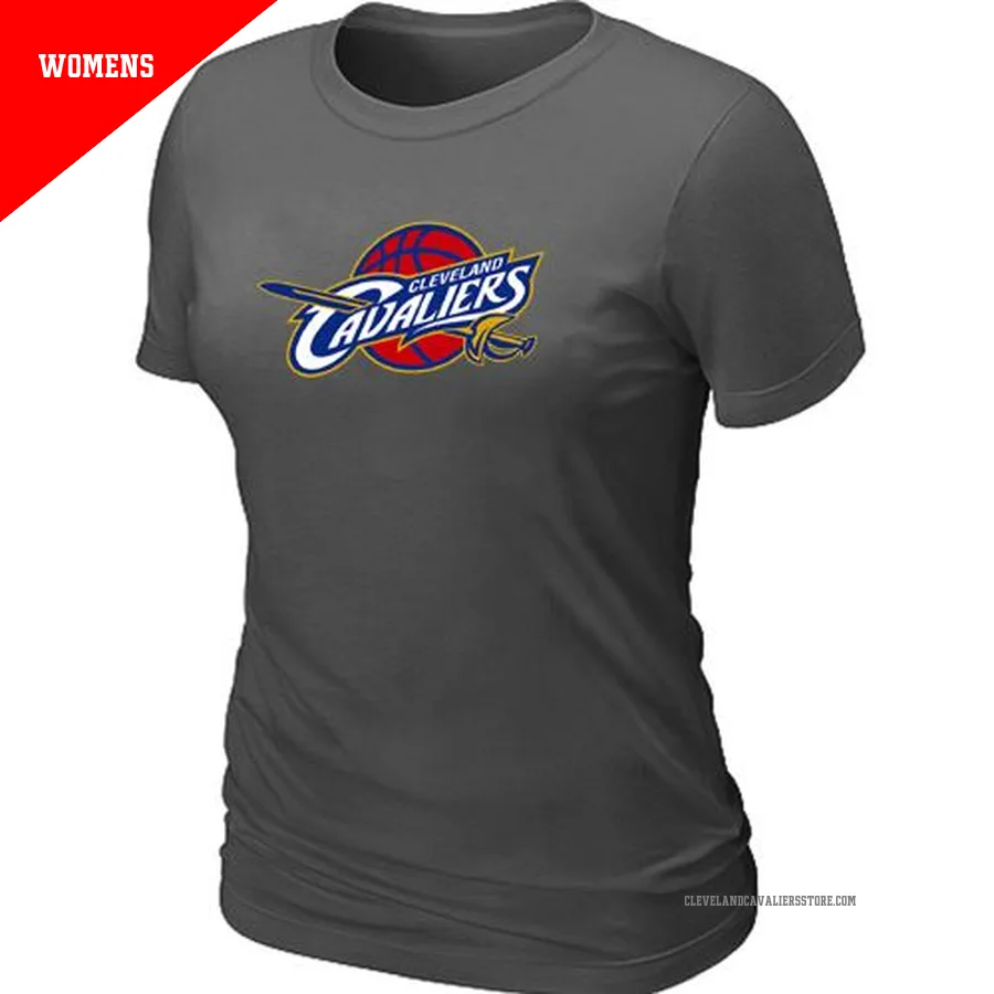 Cleveland Cavaliers Dark Grey Women's Big & Tall Primary Logo T-Shirt -