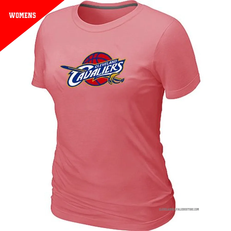 Cleveland Cavaliers Pink Women's Big & Tall Primary Logo T-Shirt -