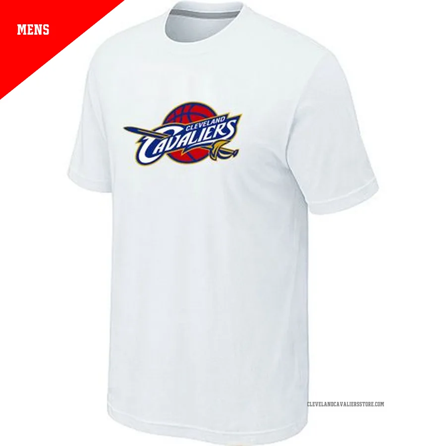 Cleveland Cavaliers White Men's Big & Tall Primary Logo T-Shirt -