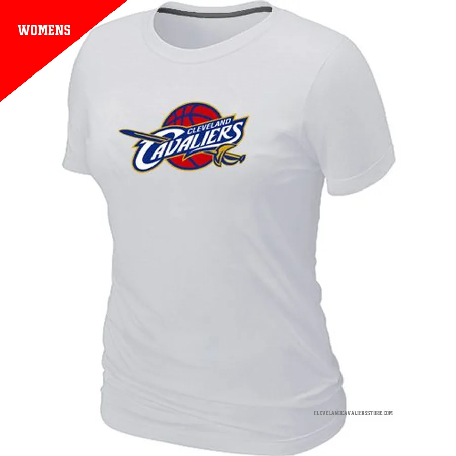 Cleveland Cavaliers White Women's Big & Tall Primary Logo T-Shirt -