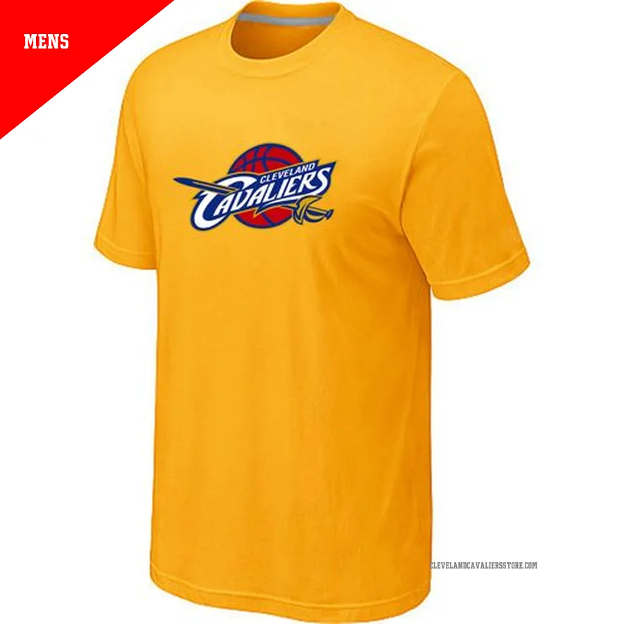 Cleveland Cavaliers Yellow Men's Big & Tall Primary Logo T-Shirt -