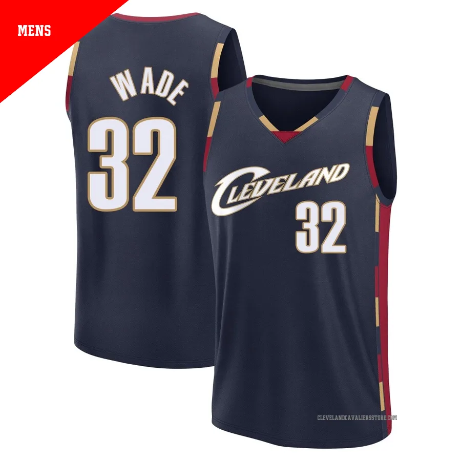 Dean Wade ＃32 Cleveland Cavaliers Navy Men's Fast Break Classic Edition Jersey