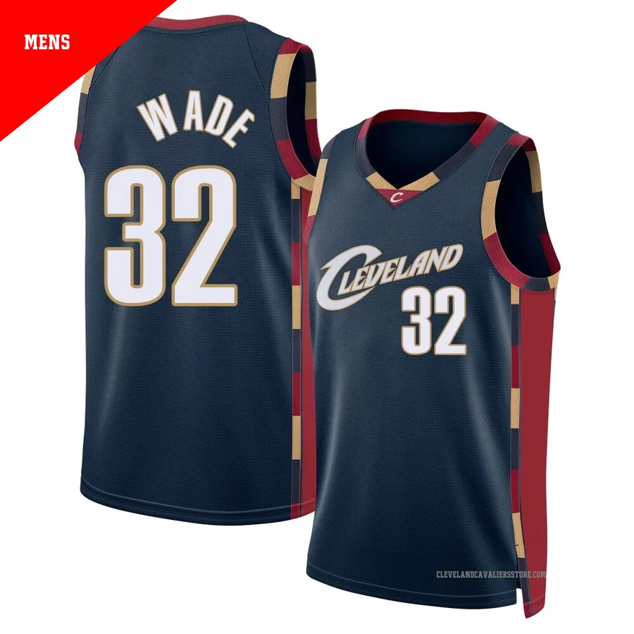 Dean Wade ＃32 Cleveland Cavaliers Swingman Navy Men's Classic Edition Jersey