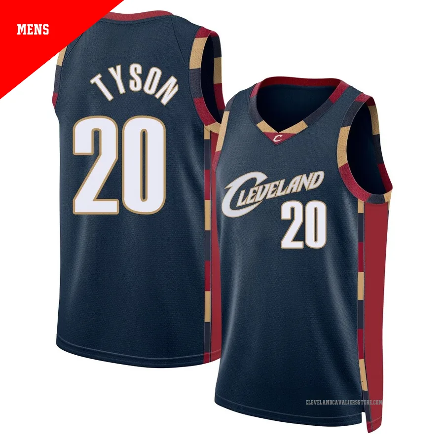 Jaylon Tyson ＃20 Cleveland Cavaliers Swingman Navy Men's Classic Edition Jersey