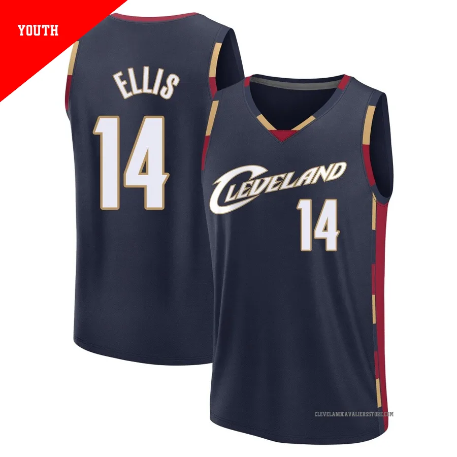 Keon Ellis ＃14 Cleveland Cavaliers Navy Youth Fast Break Classic Edition Jersey