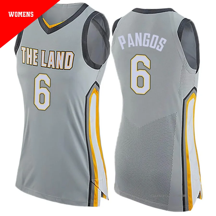 Kevin Pangos ＃6 Cleveland Cavaliers Swingman Gray Women's Jersey - City Edition