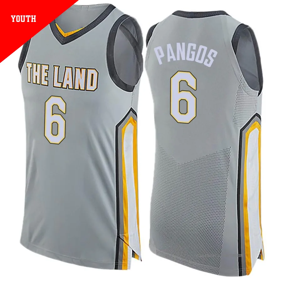 Kevin Pangos ＃6 Cleveland Cavaliers Swingman Gray Youth Jersey - City Edition
