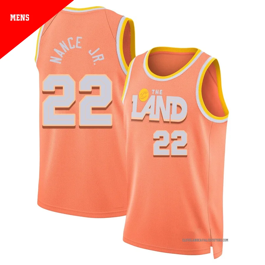 Larry Nance Jr. ＃22 Cleveland Cavaliers Swingman 2025/26 Men's Orange City Edition Jersey