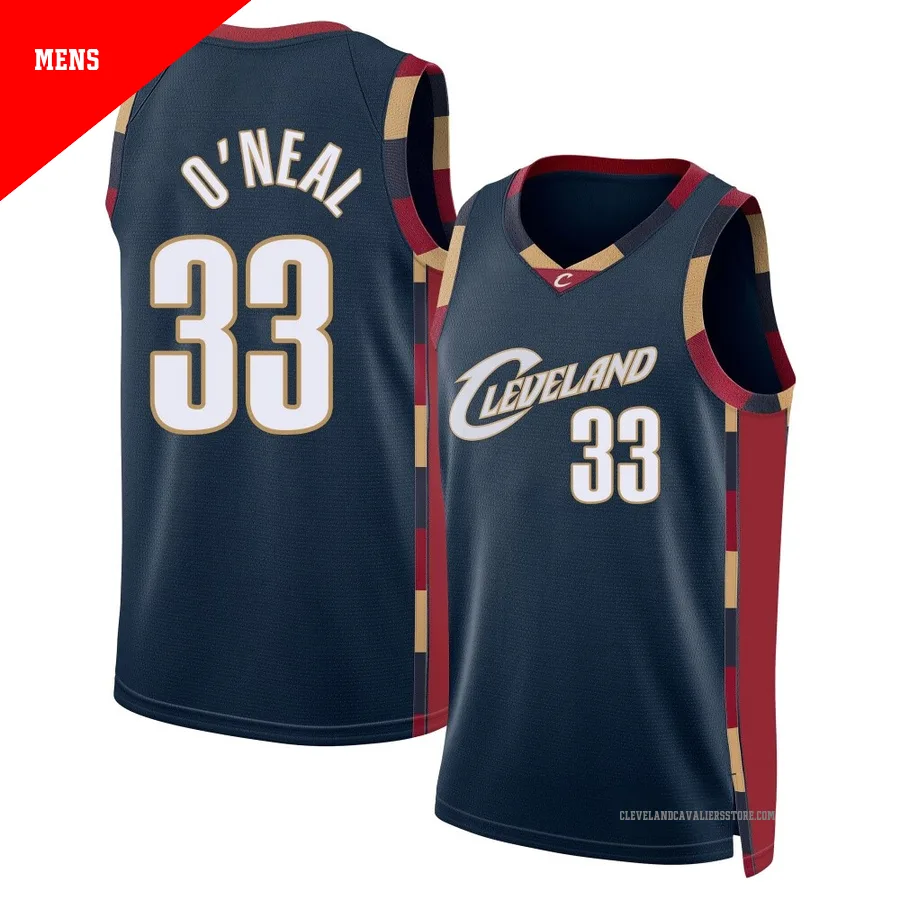 Shaquille O'Neal ＃33 Cleveland Cavaliers Swingman Navy Men's Classic Edition Jersey