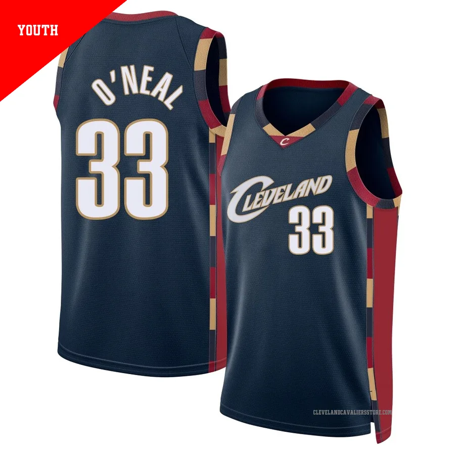 Shaquille O'Neal ＃33 Cleveland Cavaliers Swingman Navy Youth Classic Edition Jersey