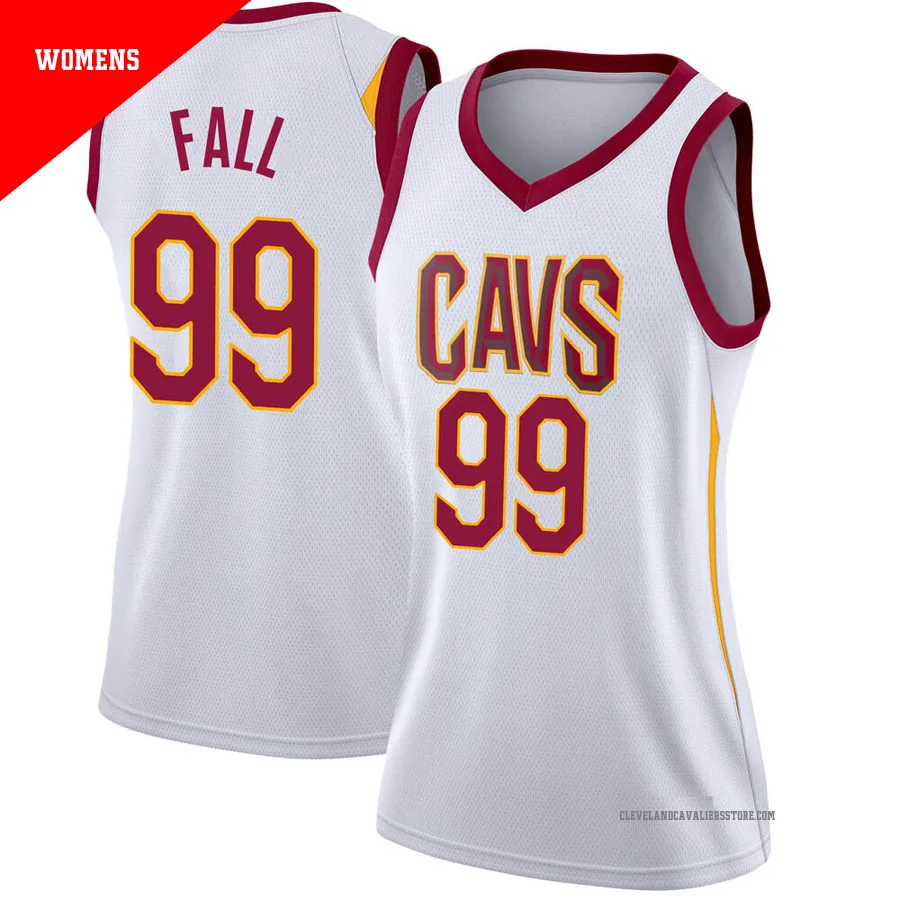 Tacko Fall ＃99 Cleveland Cavaliers Swingman White Women's Jersey - Association Edition