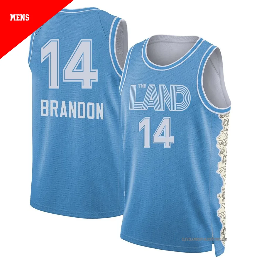 Terrell Brandon ＃14 Cleveland Cavaliers Swingman 2024/25 Men's Light Blue City Edition Jersey