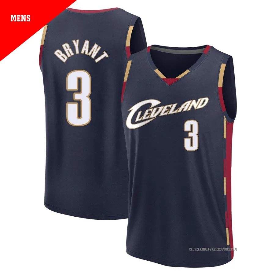 Thomas Bryant ＃3 Cleveland Cavaliers Navy Men's Fast Break Classic Edition Jersey