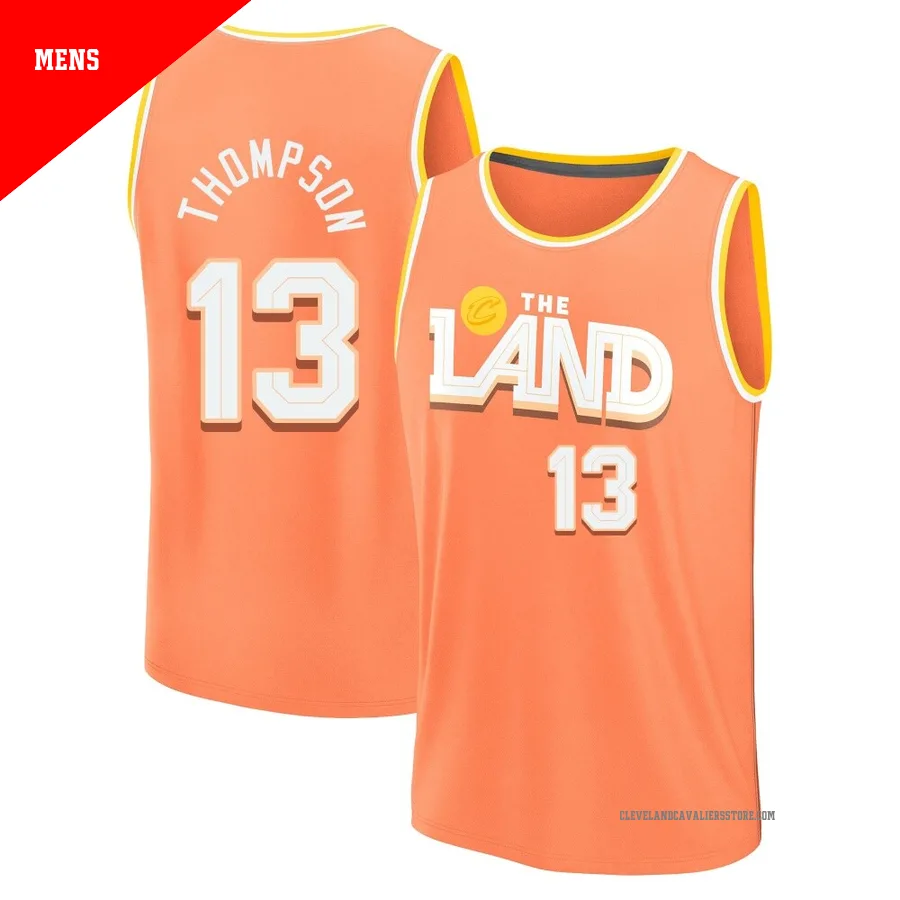Tristan Thompson ＃13 Cleveland Cavaliers 2025/26 Men's Fast Break Orange City Edition Jersey