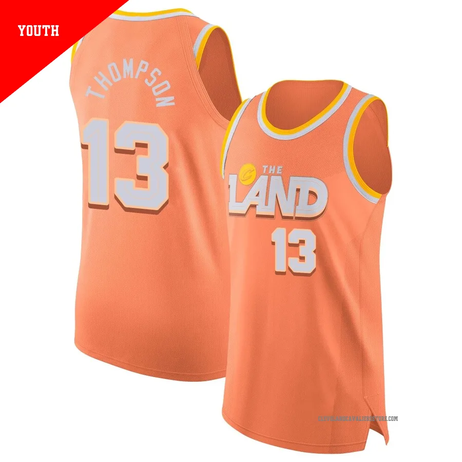 Tristan Thompson ＃13 Cleveland Cavaliers Authentic 2025/26 Youth Orange City Edition Jersey