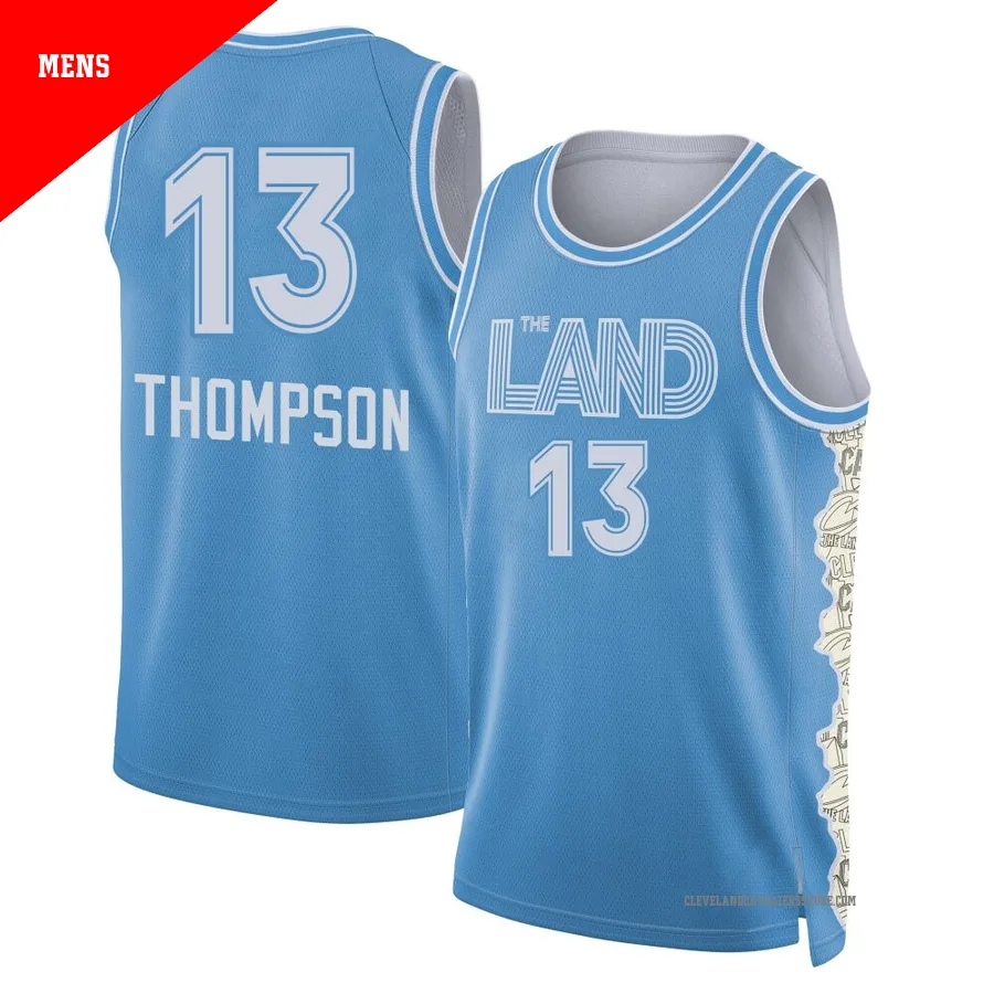 Tristan Thompson ＃13 Cleveland Cavaliers Swingman 2024/25 Men's Light Blue City Edition Jersey